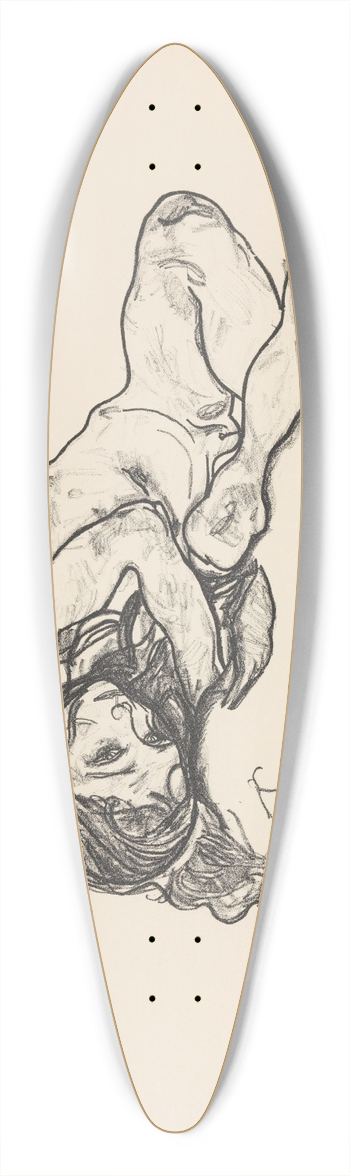 Egon Schiele - Girl 39.3 inch art pintail longboard deck