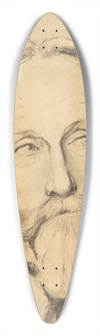 Egon Schiele - Herrenportrt mit Vollbart 39.3 inch art pintail longboard deck