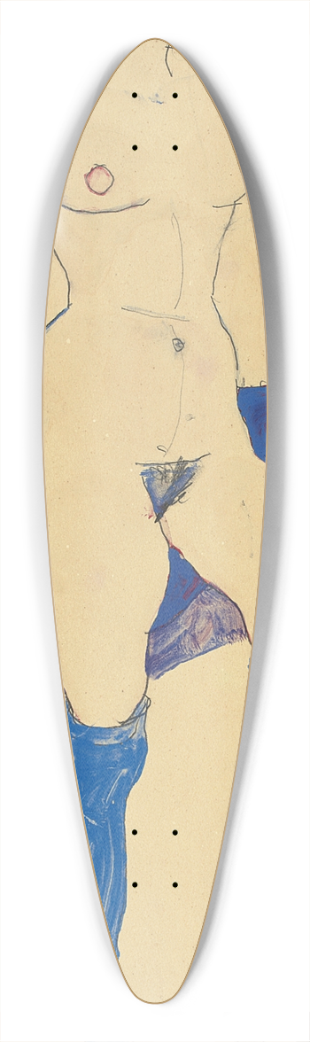 Egon Schiele - Stehende Frau mit Schuen und Strmpfen 39.3 inch art pintail longboard deck
