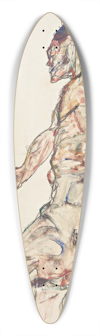 Egon Schiele - The Dancer 39.3 inch art pintail longboard deck