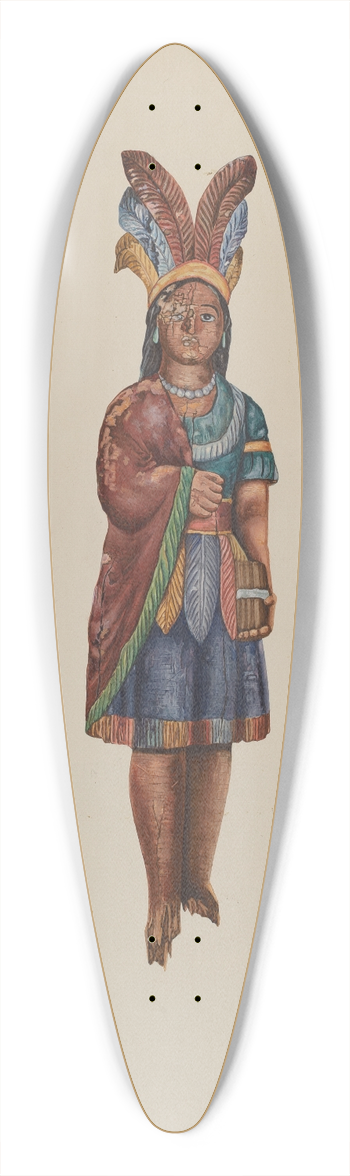 Einar Heiberg - Cigar Store Indian 39.3 inch art pintail longboard deck