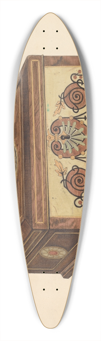 Eleanor Gausser - Jewel Box 39.3 inch art pintail longboard deck