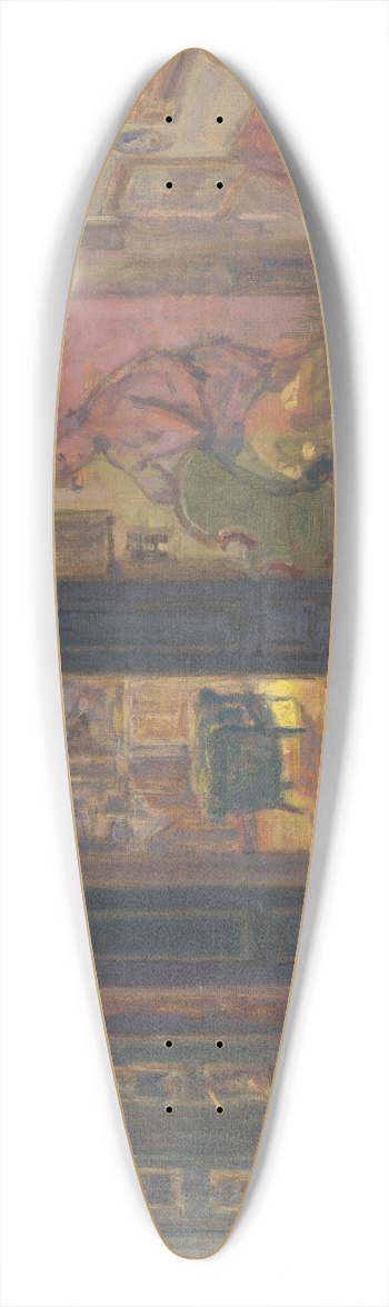 Elemr Halsz-Hradil - Atelier 39.3 inch art pintail longboard deck
