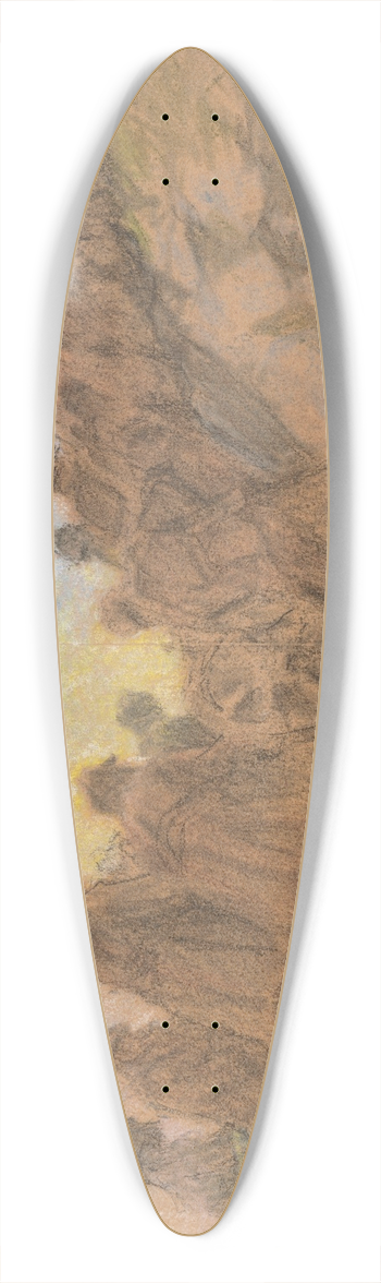 Elemr Halsz-Hradil - Battlefield in Hartkara 39.3 inch art pintail longboard deck