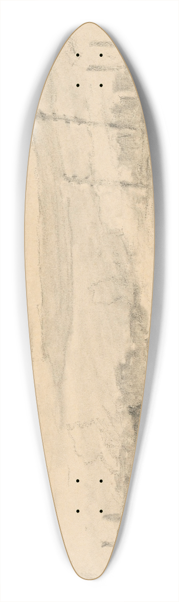 Elemr Halsz-Hradil - Horsie (Abandoned Battlefield) 39.3 inch art pintail longboard deck