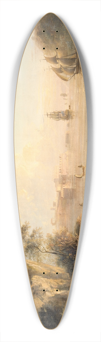 Elias Martin - Coast Landscape 39.3 inch art pintail longboard deck