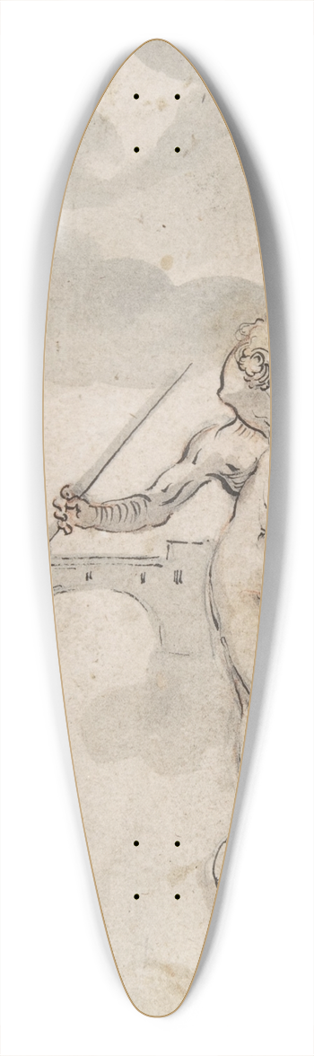 Elias Wolff the Elder - Neptune and Amphitrite 39.3 inch art pintail longboard deck