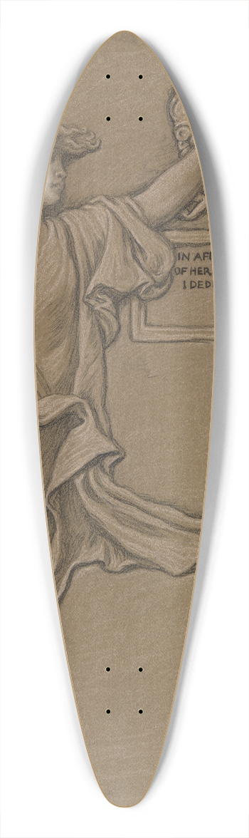 Elihu Vedder - Dedication 39.3 inch art pintail longboard deck