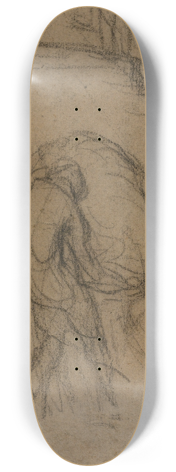 Jean-Franois Millet - Peasants Unloading Sacks From A Horse 8.25 inch art skate deck