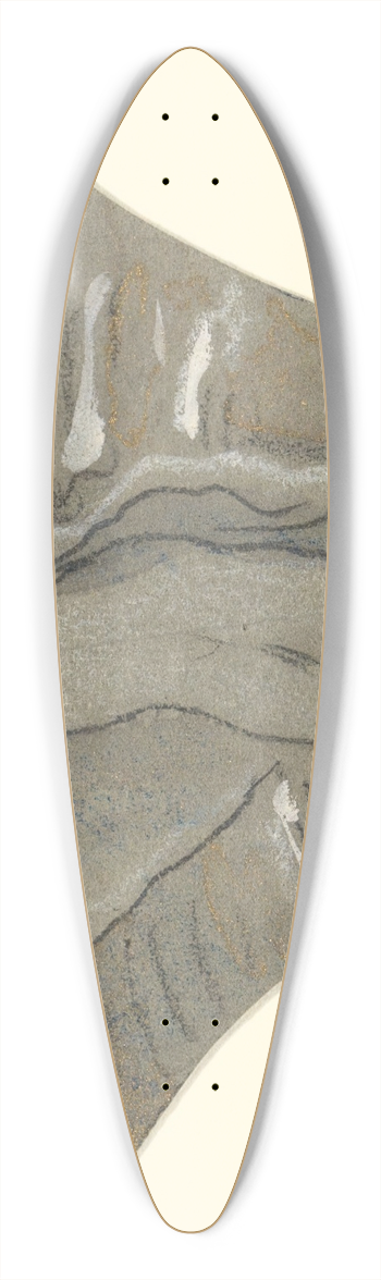 Elihu Vedder - Study forLuna 39.3 inch art pintail longboard deck