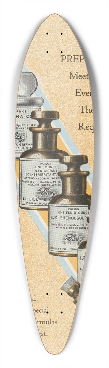 Eli Lilly & Company - Lilly Dental Preparations 39.3 inch art pintail longboard deck