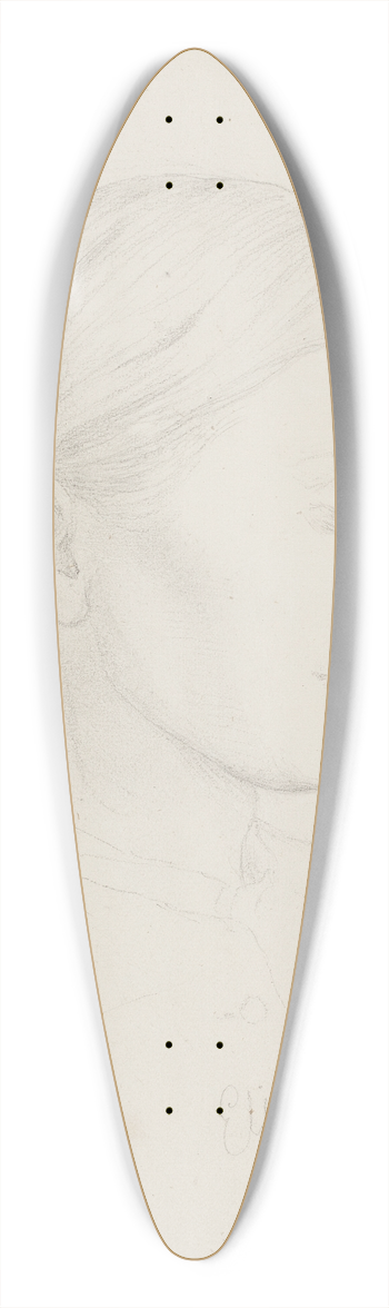 Elisabeth Jerichau Baumann - ldre kvinde i profil 39.3 inch art pintail longboard deck