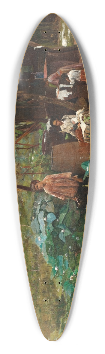 Eliseu Visconti - As lavadeiras 39.3 inch art pintail longboard deck