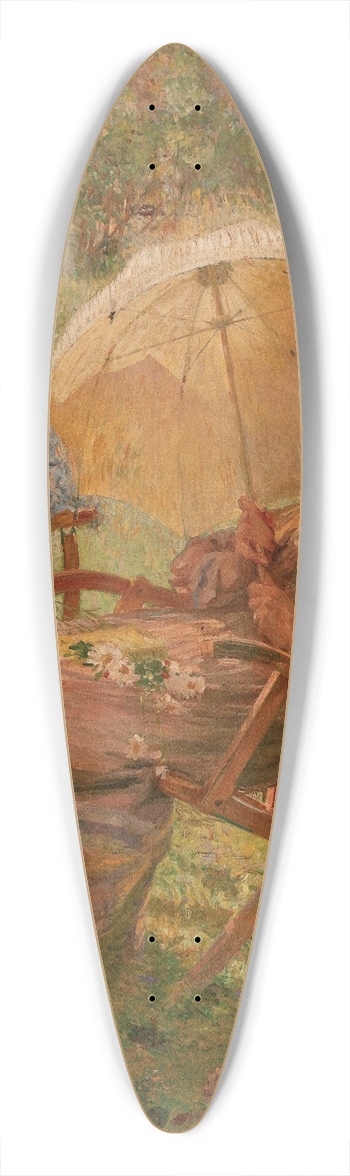 Eliseu Visconti - Cura de sol 39.3 inch art pintail longboard deck