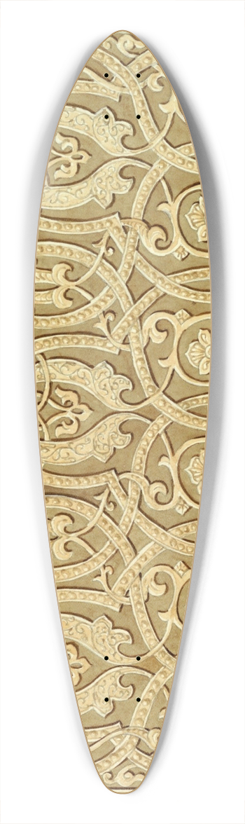 Elizabeth A. Nedwill - Arabian Ornament II 39.3 inch art pintail longboard deck