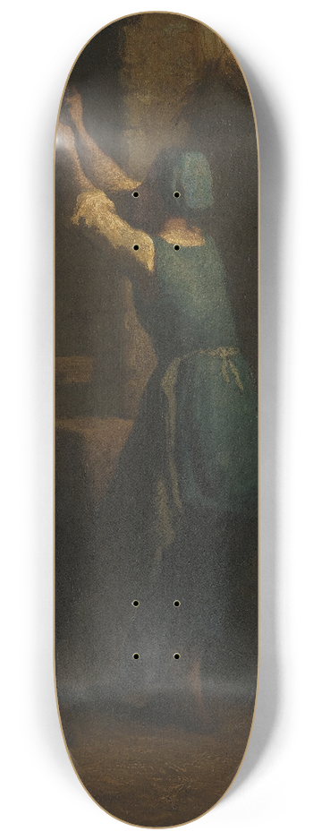 Jean-Franois Millet - Woman at Well 8.25 inch art skate deck