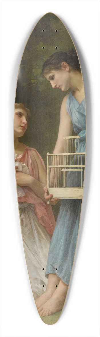 Elizabeth Jane Gardner Bouguereau - La Captive 39.3 inch art pintail longboard deck