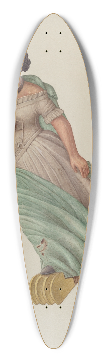 Elizabeth Moutal - Figurehead 39.3 inch art pintail longboard deck