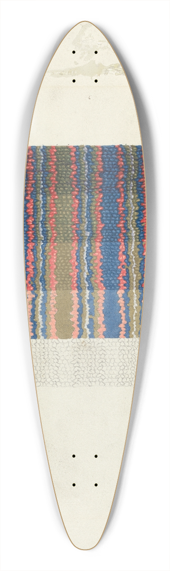 Elizabeth Moutal - Shaker Rug Material 39.3 inch art pintail longboard deck