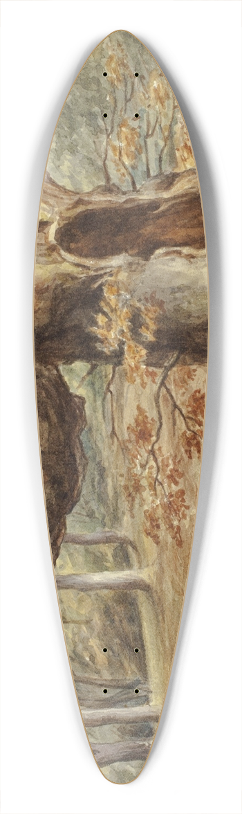 Elizabeth Murray - Rotting Tree 39.3 inch art pintail longboard deck