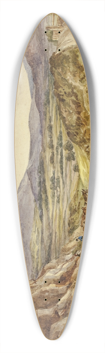Elizabeth Murray - Wicklow Hills 39.3 inch art pintail longboard deck