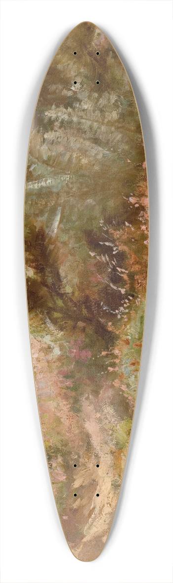 Elizabeth Strong - Wildflowers by a Stream 39.3 inch art pintail longboard deck