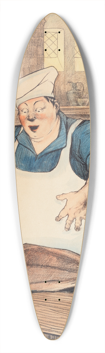 Elizabeth Tyler Wolcott - Tom Thumb 39.3 inch art pintail longboard deck