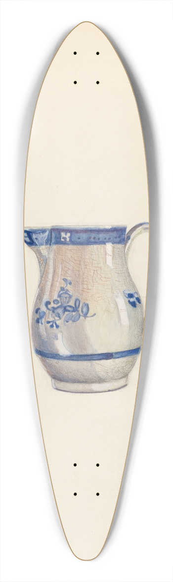 Ella Josephine Sterling - Cream Pitcher 39.3 inch art pintail longboard deck