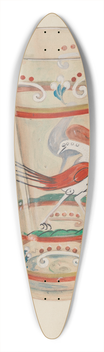 Ella Josephine Sterling - Vase 39.3 inch art pintail longboard deck