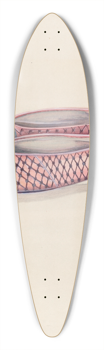 Ella Josephine Sterling - Womans Slipper 39.3 inch art pintail longboard deck