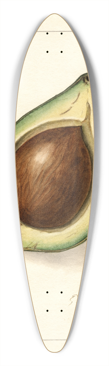 Ellen Isham Schutt - Persea: Lyon 39.3 inch art pintail longboard deck