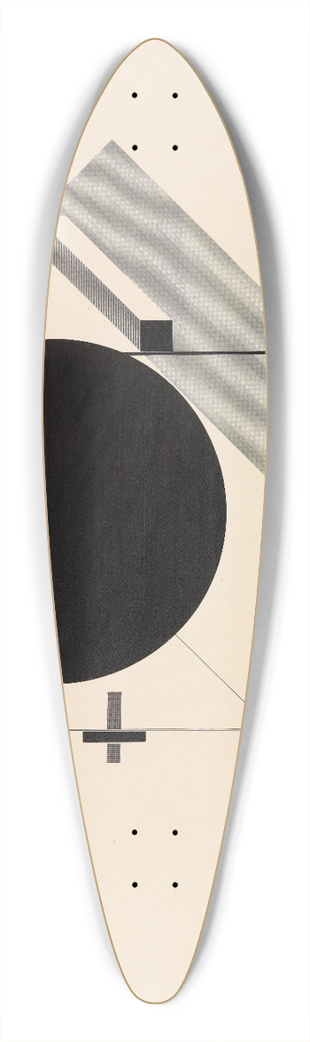 El Lissitzky - Proun IV  Blatt 4 der I. Kestnermappe, Proun 39.3 inch art pintail longboard deck