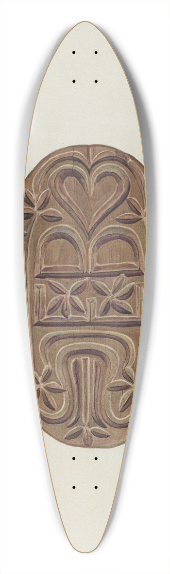 Elmer R. Kottcamp - Grain Sack Stamp 39.3 inch art pintail longboard deck