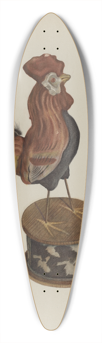Elmer R. Kottcamp - Toy Rooster 39.3 inch art pintail longboard deck