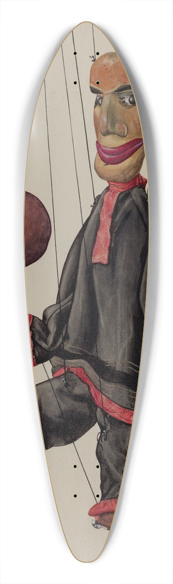 Elmer Weise - Juggling Marionette 39.3 inch art pintail longboard deck