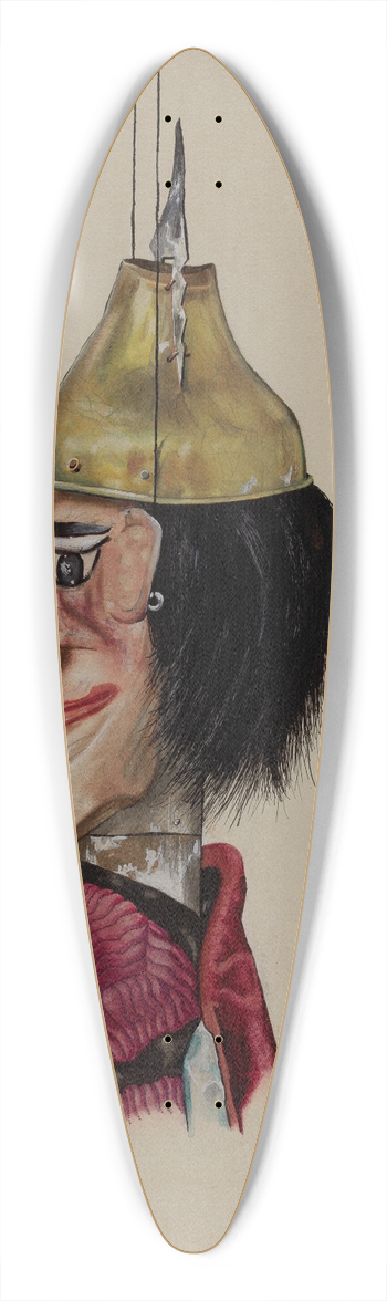 Elmer Weise - King Saul Marionette 39.3 inch art pintail longboard deck