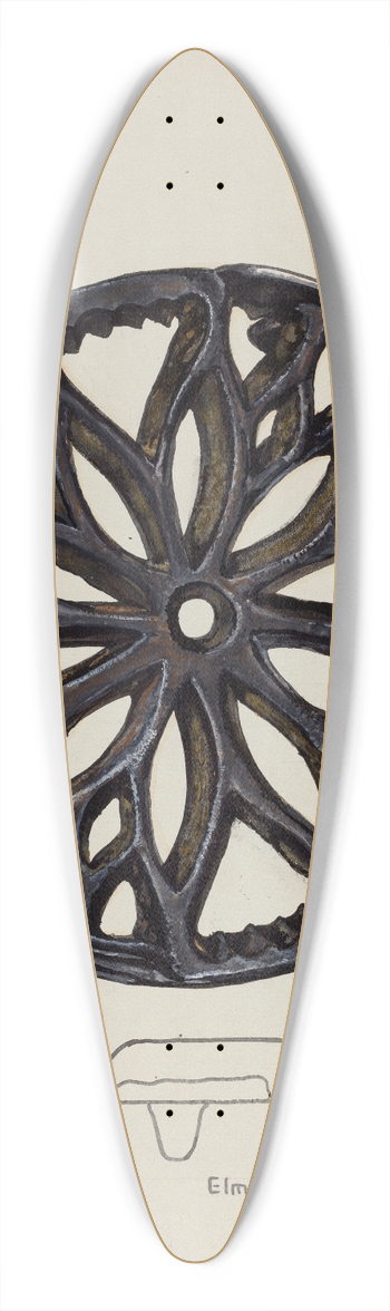 Elmo Fleming - Iron Stand 39.3 inch art pintail longboard deck