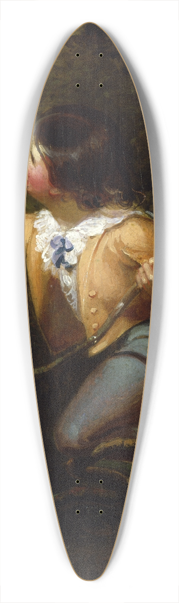 Emanuel Gottlieb Leutze - Bird Nesting 39.3 inch art pintail longboard deck