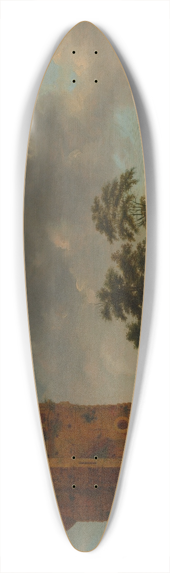 Emanuel Murant - The Old Castle 39.3 inch art pintail longboard deck