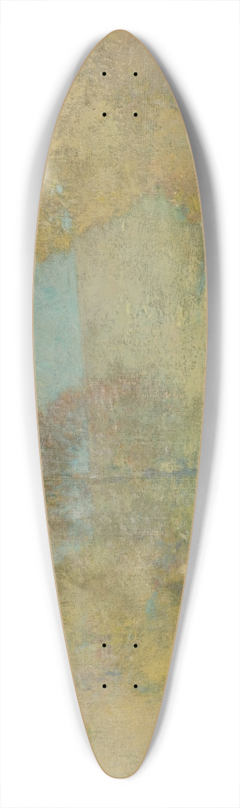 Emil Carlsen - Autumn Morning-Fading Moon 39.3 inch art pintail longboard deck
