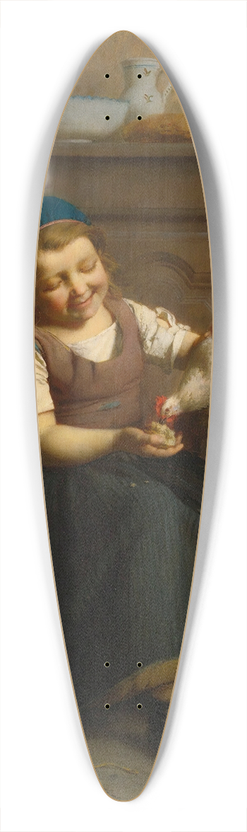 Emile-Auguste Hublin - Birds Of A Feather 39.3 inch art pintail longboard deck