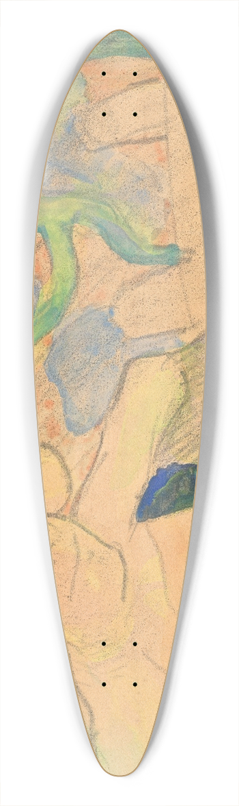 Emile Bernard - La Cueillette des pommes 39.3 inch art pintail longboard deck
