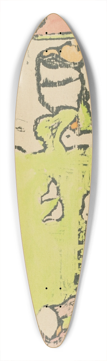Emile Bernard - La lessive 39.3 inch art pintail longboard deck