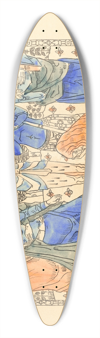 Emile Bernard - La Passion 39.3 inch art pintail longboard deck