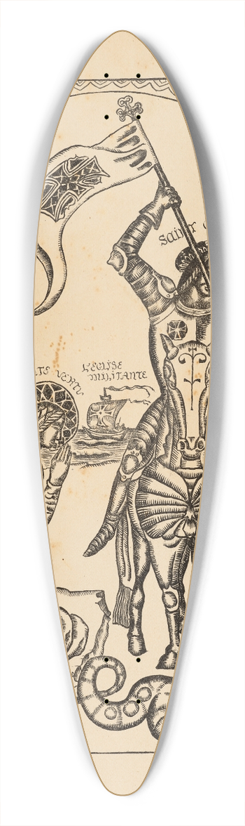 Emile Bernard - Saint Georges 39.3 inch art pintail longboard deck