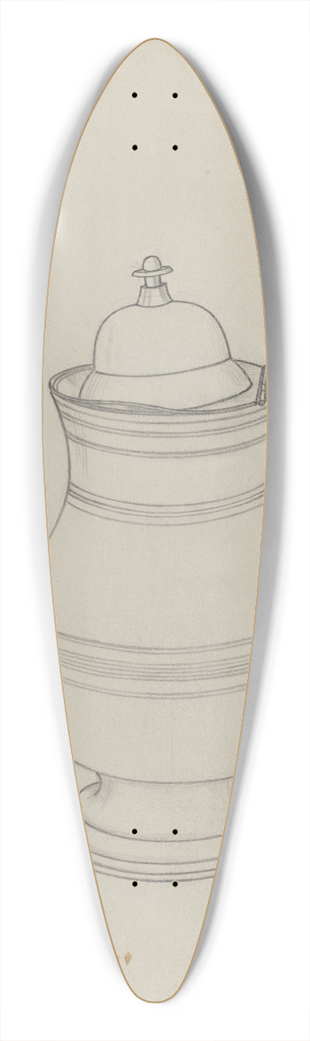 Emilio Zito - Silver Coffee Pot 39.3 inch art pintail longboard deck