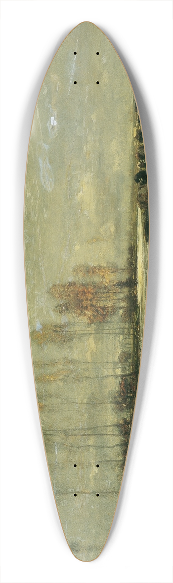 Emil Jakob Schindler - An der Thaya bei Lundenburg II 39.3 inch art pintail longboard deck