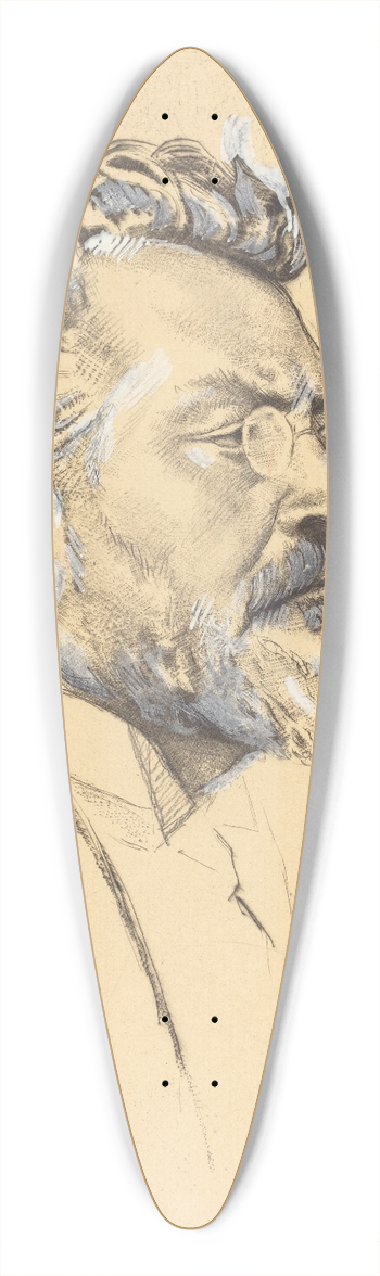 Emil Orlik - Max Slevogt 39.3 inch art pintail longboard deck