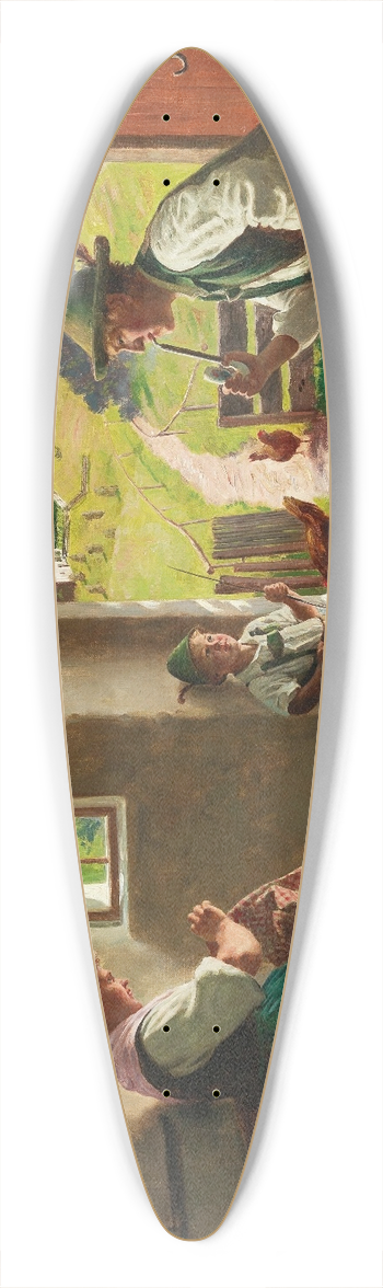 Emil Rau - A Summers Day in Tyrol 39.3 inch art pintail longboard deck