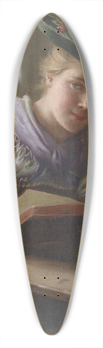 Emil Rau - Spannende Lektre 39.3 inch art pintail longboard deck